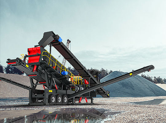 星辉MTF轮胎式移动破碎站——移动的砂石加工厂