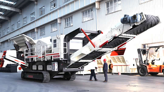 星辉履带式移动破碎站