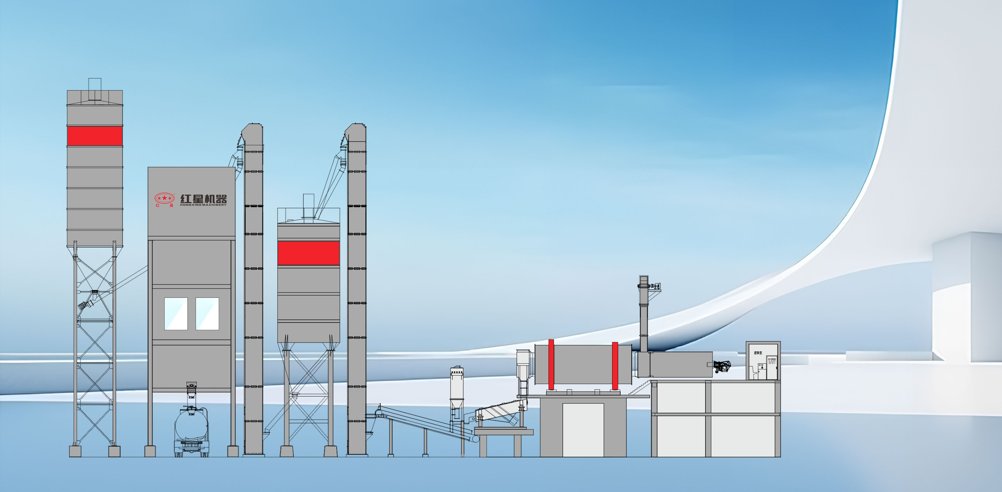 G7J阶梯式干混砂浆搅拌设备